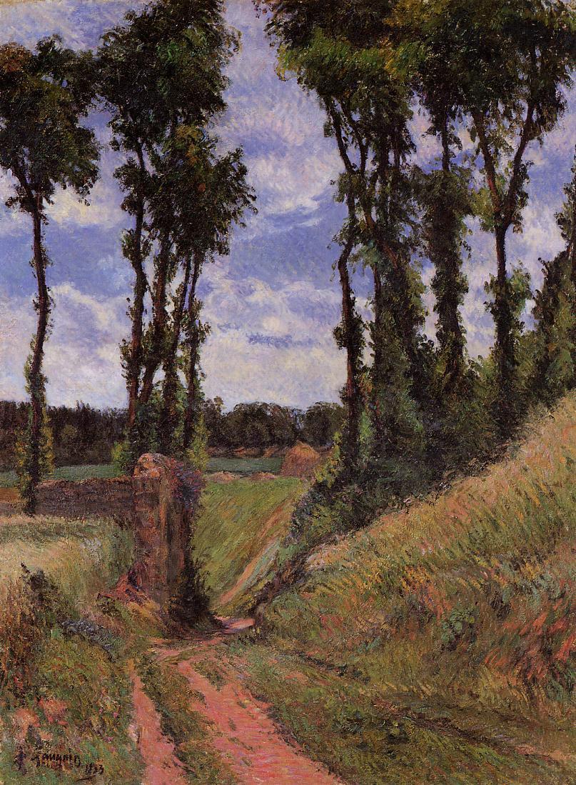 Poplars, Osny - Paul Gauguin Painting